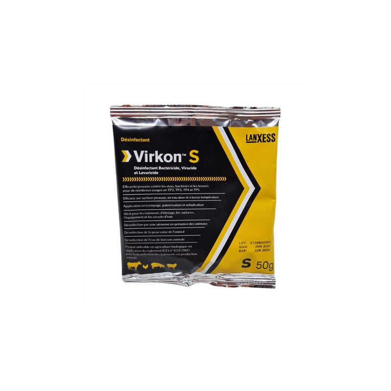 Virkon-S, 25 sachets de 50 g